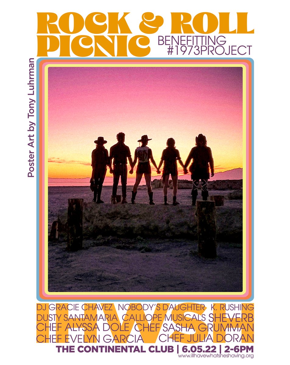 To round out our amazing chef lineup for Rock &amp; Roll Picnic, we bring you Chef Roshni Gurnani! We were absolutely honored when she reached out about helping with #1973Project and we're excited to have her tomorrow, Sun, 6/5. Tickets: bit.ly/2RnR2022
