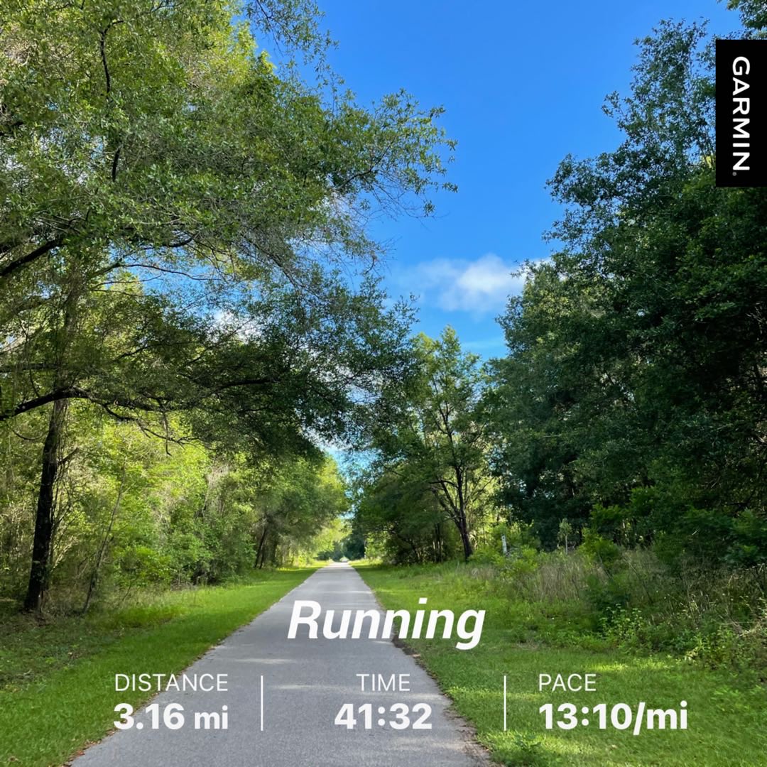 Florida #running is not for the weak 79 degrees with 80% humidity. #ishowup #beatyesterday #garmin