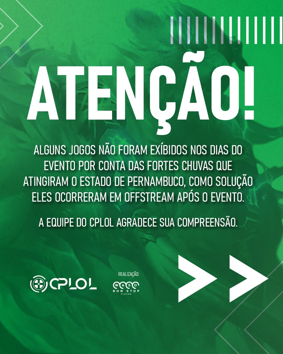cplolbr's tweet photo. FINALMENTE SAIU!!! Após o final de semana e os jogos off-stream (devidos às chuvas), as posições nos grupos ficaram assim!!! https://t.co/AXR2YcE3ys