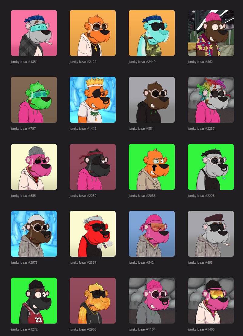 sup0r1's tweet photo. Doing a giveaway of 20 @junkybears 
10 winners, 2 nft each, winners picked in 24h

Staking went live yesterday and you could win a @GhostKidDAO (ME fp rn +15sol) from upcoming raffle using tokens!

To participate:
Follow @sup0r1 , @junkybears 
Like, retweet, tag 2 friends

GL! 🎉 https://t.co/plff0rgiWK