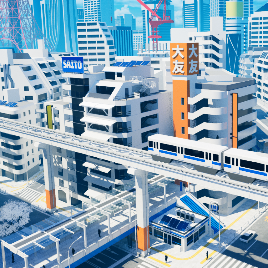 tomrkobayashi's tweet image. This is a part of my Mirror's Edge inspired scene. Comparison between 2 months ago and now.

#screenshotsaturday #UE5