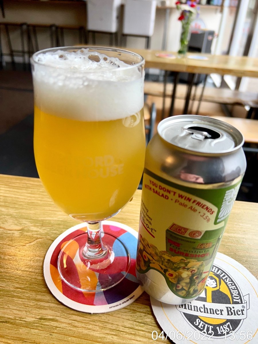 rwnash's tweet photo. You don’t win friends with salad - Sureshot - 3.5% ABV. B++, fruity, gently bitter with a hint of pepper. Quality Manc Brew #ale #beer #bier

3.5/5. I like Salad. Currently growing Lettuce, Tomatoes, Cucumbers and Peppers. However, much prefer this @hfdbeerhouse #mb07 https://t.co/SDVyxysOj7
