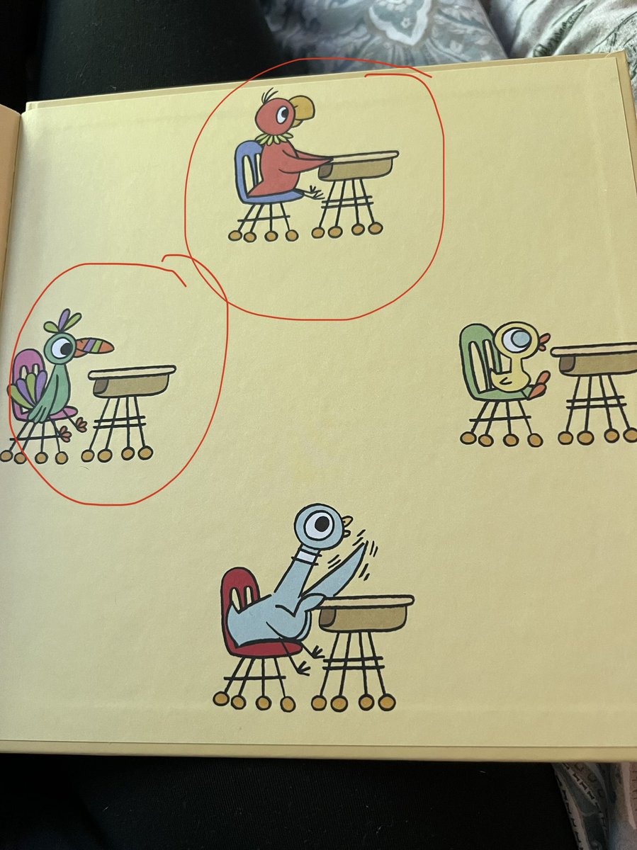 jesskguarente's tweet photo. @The_Pigeon I need your help identifying the circled birds. My 2.5 year old asks me every day. 🤣 https://t.co/2kVzdYeVLq