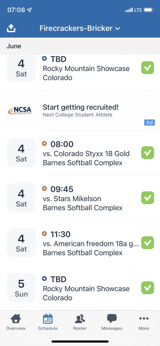 GaleBricker's tweet photo. Rocky Mountain College Showcase
College Coaches - thank you for attending. @GaleBricker 18’s Gold is playing on Field #2 (08:00 / 09:45) and Field #1 (11:30). x2 Uncommitted 22’s and x5 underclassmen. https://t.co/dS6VJHT0Oz