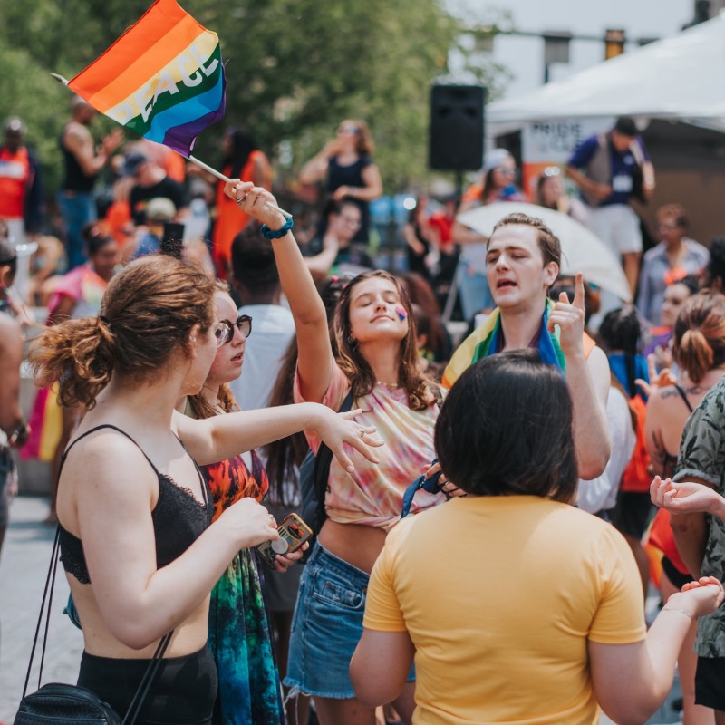 TheCLE's tweet photo. Happy Pride, Cleveland. 🏳️‍🌈

See you downtown this afternoon for Pride in the CLE.

Need info? We got you.

📸: Nate Migal | #ThisisCLE