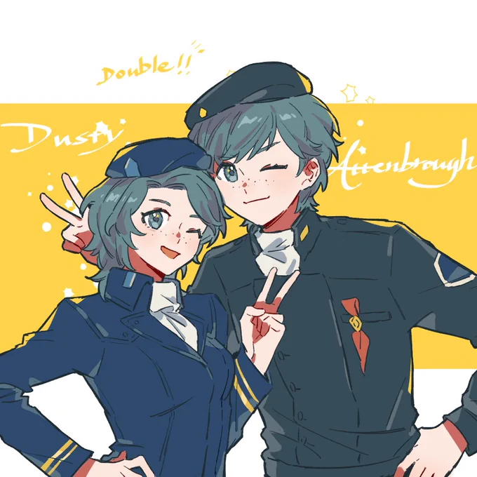 アッテンボローちゃんとアッテンボローくんʕ ᵔᴥᵔ ʔ 