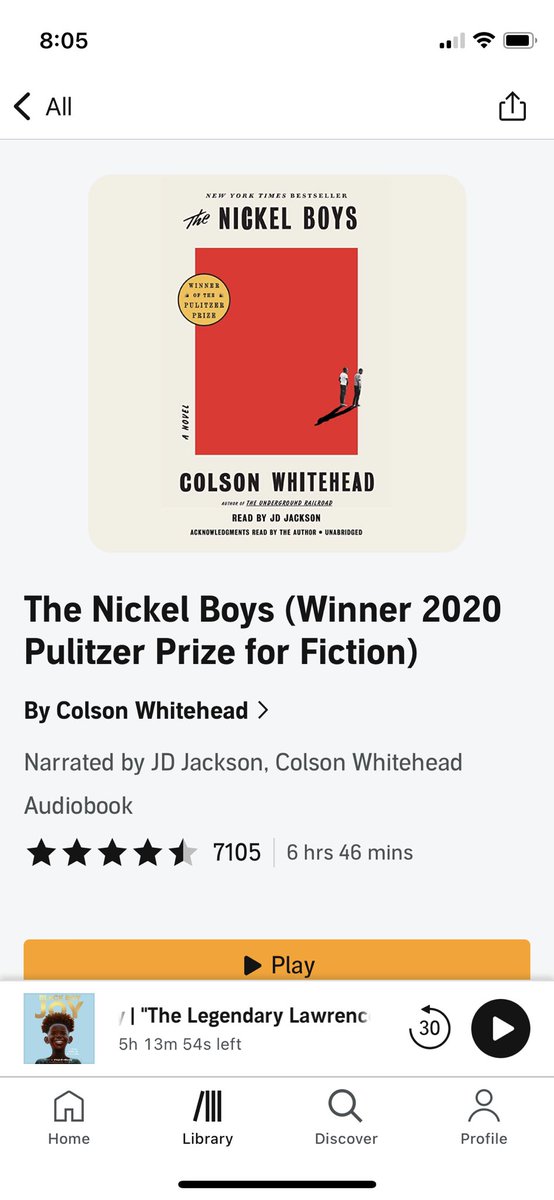 DoddsMedia's tweet photo. Wow, what a book! The end was so unexpected, shocking and thought provoking. Loved the style and pacing. So good. @colsonwhitehead @JDJacksonVO MoorheadSchools @doddsspuds https://t.co/GJ7BAvIwwN