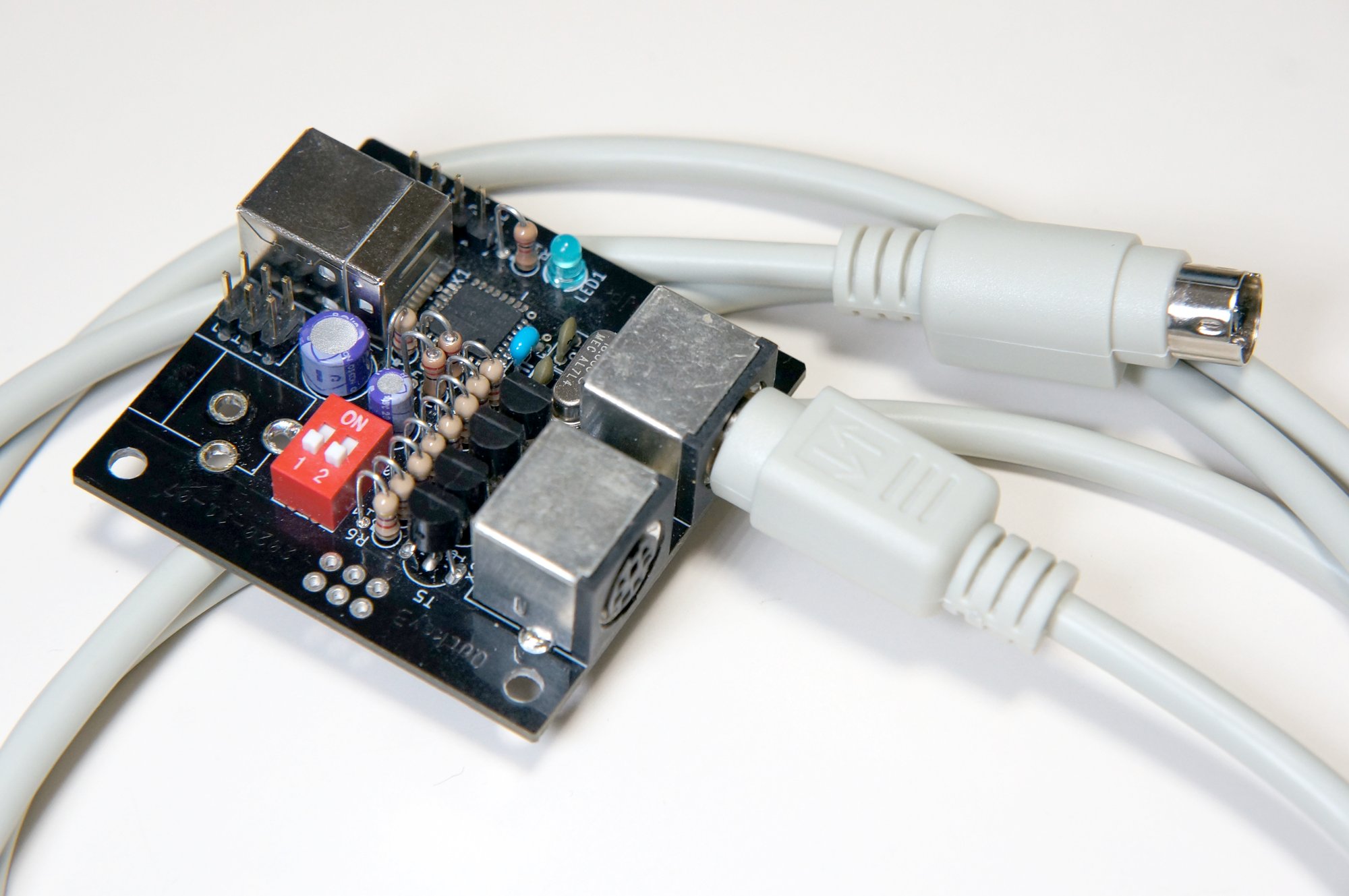 そらみみ on Twitter "自作PS/2USB変換器のファームウェアを改造。USBHIDからUSBCDCに変更して、PS/2