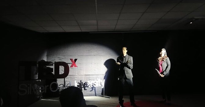 s_demonologist's tweet photo. “No matter how dark it is, light always brings the change” 

Done with the 1st @TEDx talk. 
Thank you @TEDxSOU for the opportunity ✨

Can I now add #TedXSpeaker to my bio? https://t.co/YDcygd3dfB