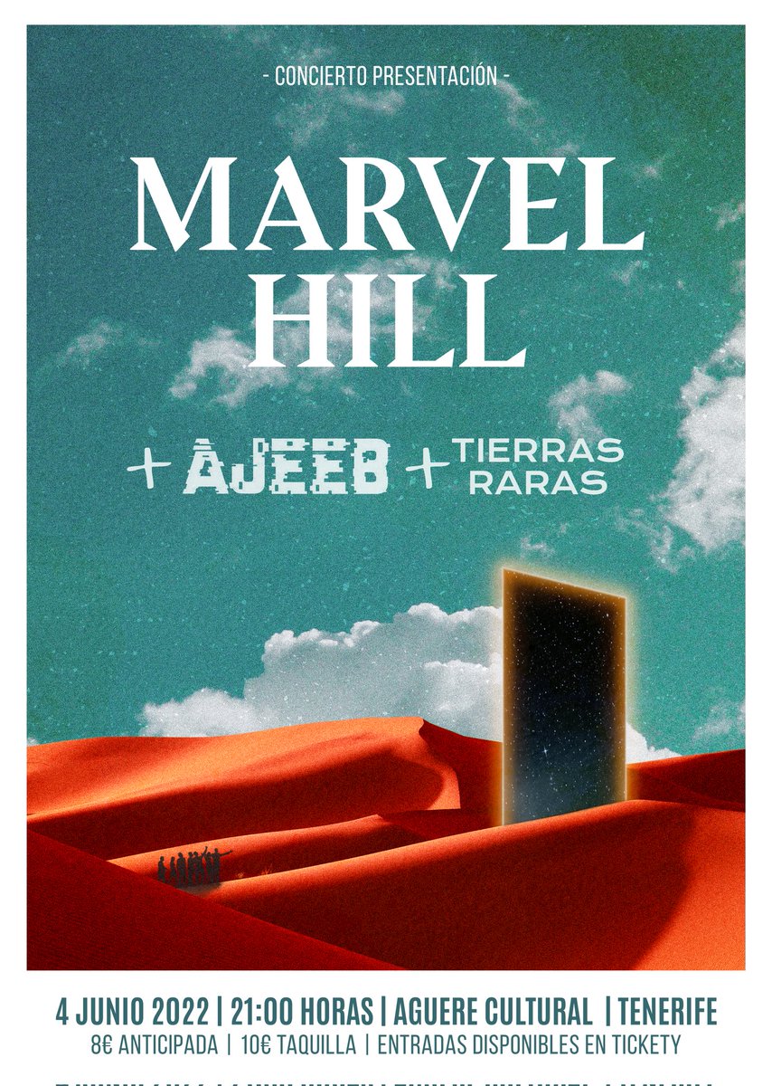 MarvelHillRock's tweet photo. Llego el día de presentar las nuevas canciones en directo. 🔥 ¡Qué ganas de volver a subir al escenario después de tanto tiempo! 🖤

Nos vemos esta noche en @aguere_cultural

#rock #concierto #Tenerife #live #directo https://t.co/YTsdDOdYPg