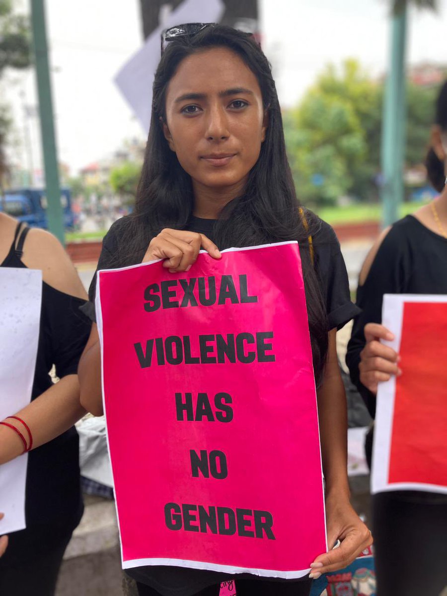 RNJNepal's tweet photo. Today’s protest at Maitighar, Mandala
#rapeneedsjustice https://t.co/iXov3FEJSj