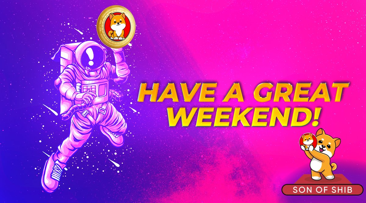 BabyShibCoin's tweet photo. 🔆Happy weekend SONldiers🔆
We have the most loyal investors and supporters you can possibly come across. This shows the true spirit of the SON community.
We are only getting started 🚀
TG: https://t.co/n11XfUOYrO
#SONSPACE #THESON #SHIB #SHIBA #SON #Web3 $SON #1000xGem https://t.co/ojf31Z7MIF