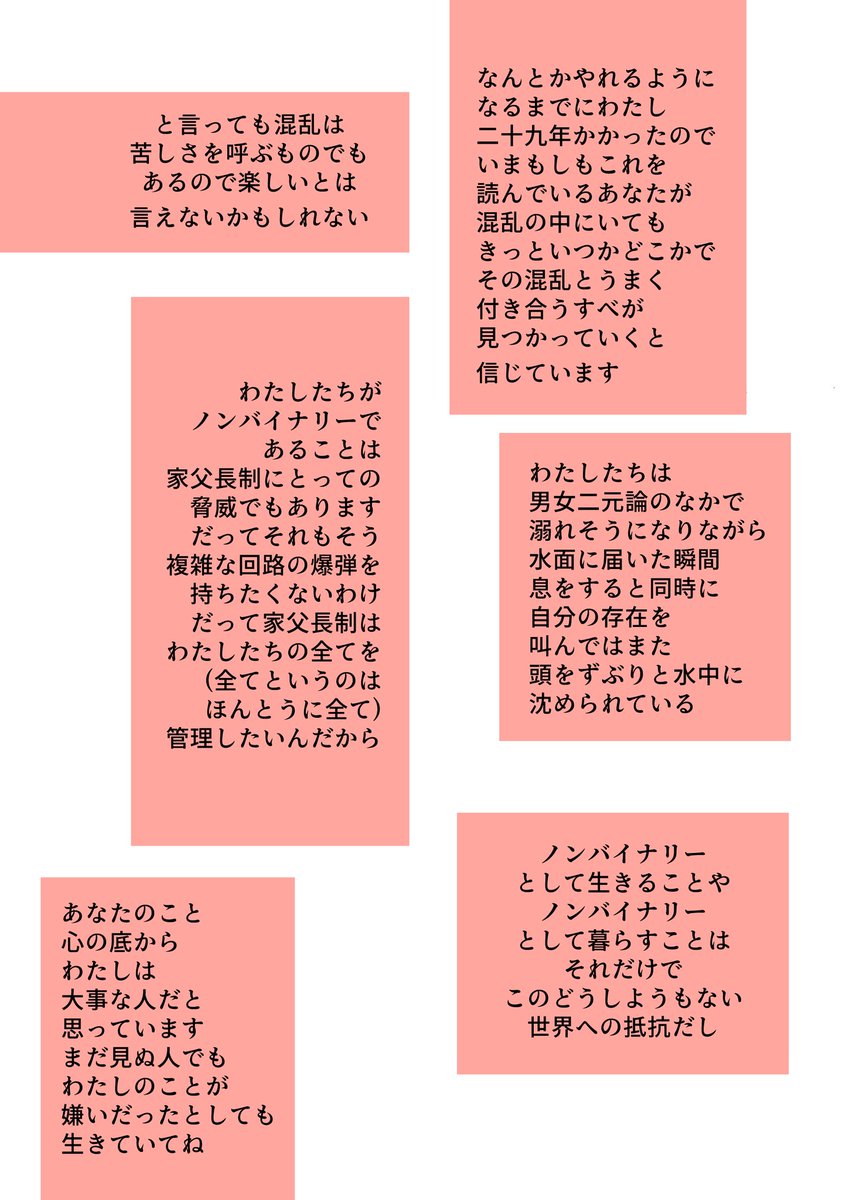 今日のイベント、オンラインでも会場でも観てくださった皆さま本当にありがとうございました!おかげさまで無事に終了しました。会場に来てくださった方に配布したzineを公開します、皆さん生きて暮らしていきましょう 