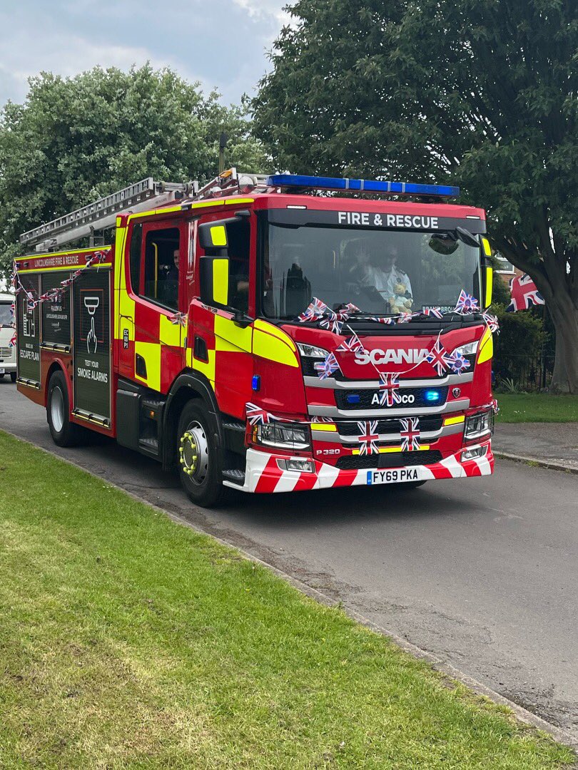 Our crew were delighted to join the jubilee celebrations on the village green in Brant Broughton