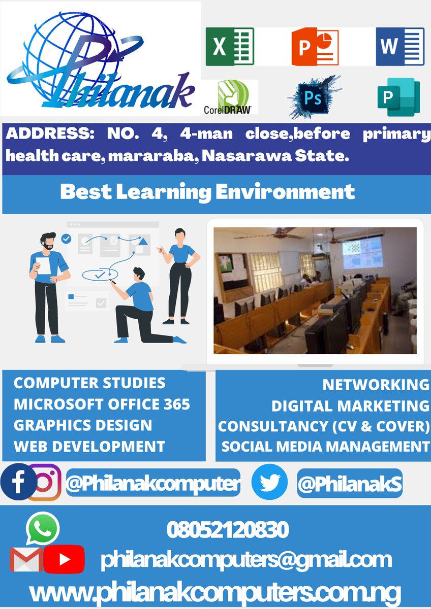 PhilanakS's tweet image. Get certified within weeks with our various courses for BEGINNERS &amp;amp; PROFESSIONALS with great learning environment and best Tutors.
#computerschool #coding #nft #asuu #bbnreunion #blaqbonez #learning #crypto #marketing #graphicsdesign #computerrepairs #webdevelopment