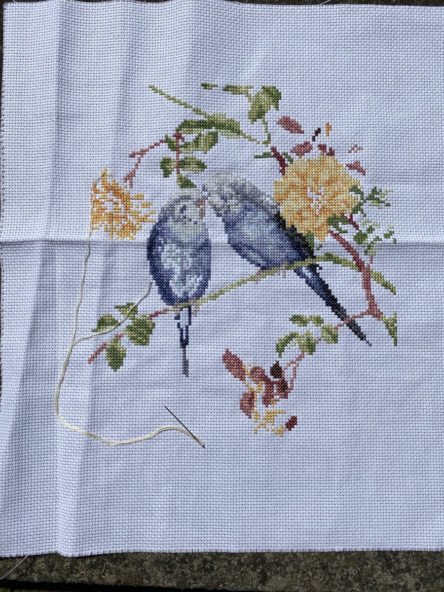 CustardRampage's tweet photo. Saturday afternoon with nothing* to do but sit in the sun and #crossstitch .
*ok, Iโve got loads I could be doing but I just donโt want to #somemetime https://t.co/4qFsn4fUjg