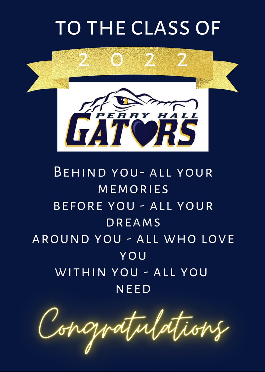 Perry Hall High School PTSA (@perryptsa) on Twitter photo Graduation day is here, <a href="/Hall_Pride/">Perry Hall HS</a> ! Congrats to PHHS Class of 2022! #HallPride #Gators #Graduation 🎉🎓🐊💙💛
Full post :
instagram.com/p/CeYpaHarJLm/… Graduation day is here, <a href="/Hall_Pride/">Perry Hall HS</a> ! Congrats to PHHS Class of 2022! #HallPride #Gators #Graduation 🎉🎓🐊💙💛
Full post :
instagram.com/p/CeYpaHarJLm/…
