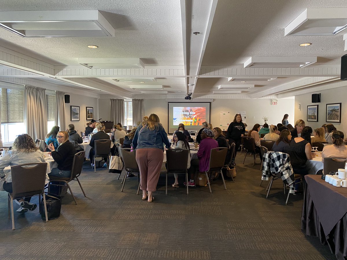 mraspinall's tweet photo. Day two with Simcoe County DSB educators! Stoked to hack the kindergarten classroom with @McMenemyTweets! 

#CodeBreaker https://t.co/cQEEDaYFNU