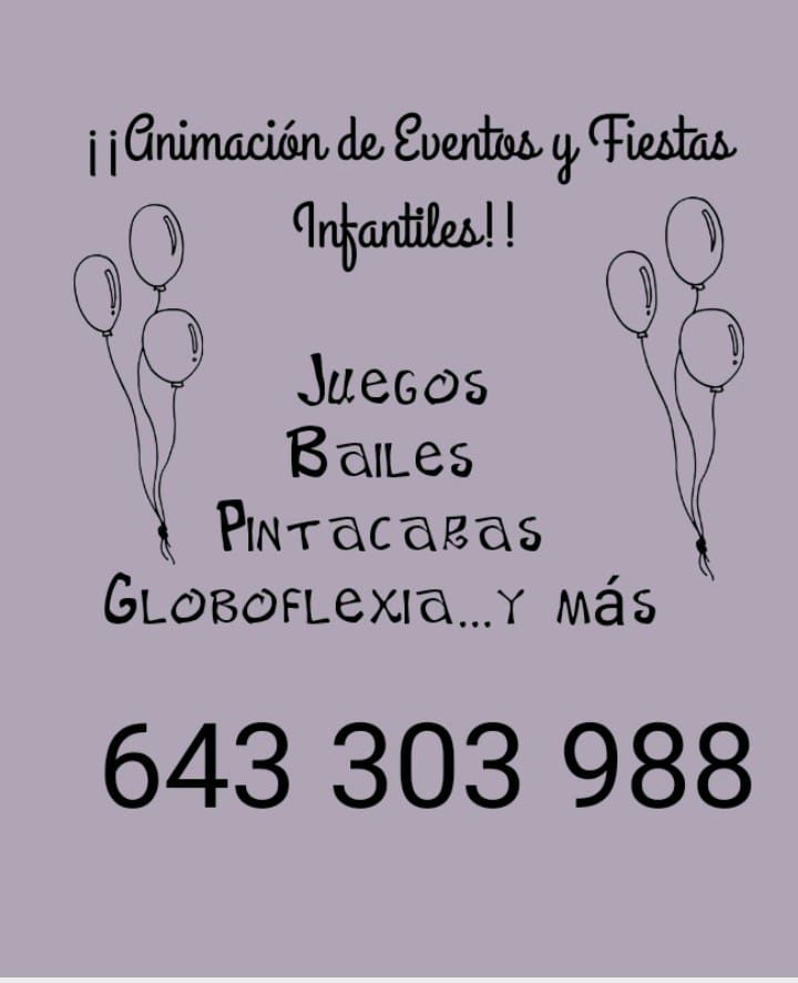 X SI ALGUIEN ESTA INTERESADO EN HACER ALGUN EVENTO O FIESTA INFANTIL. ESPERO Q OS SIRVA DE AYUDA