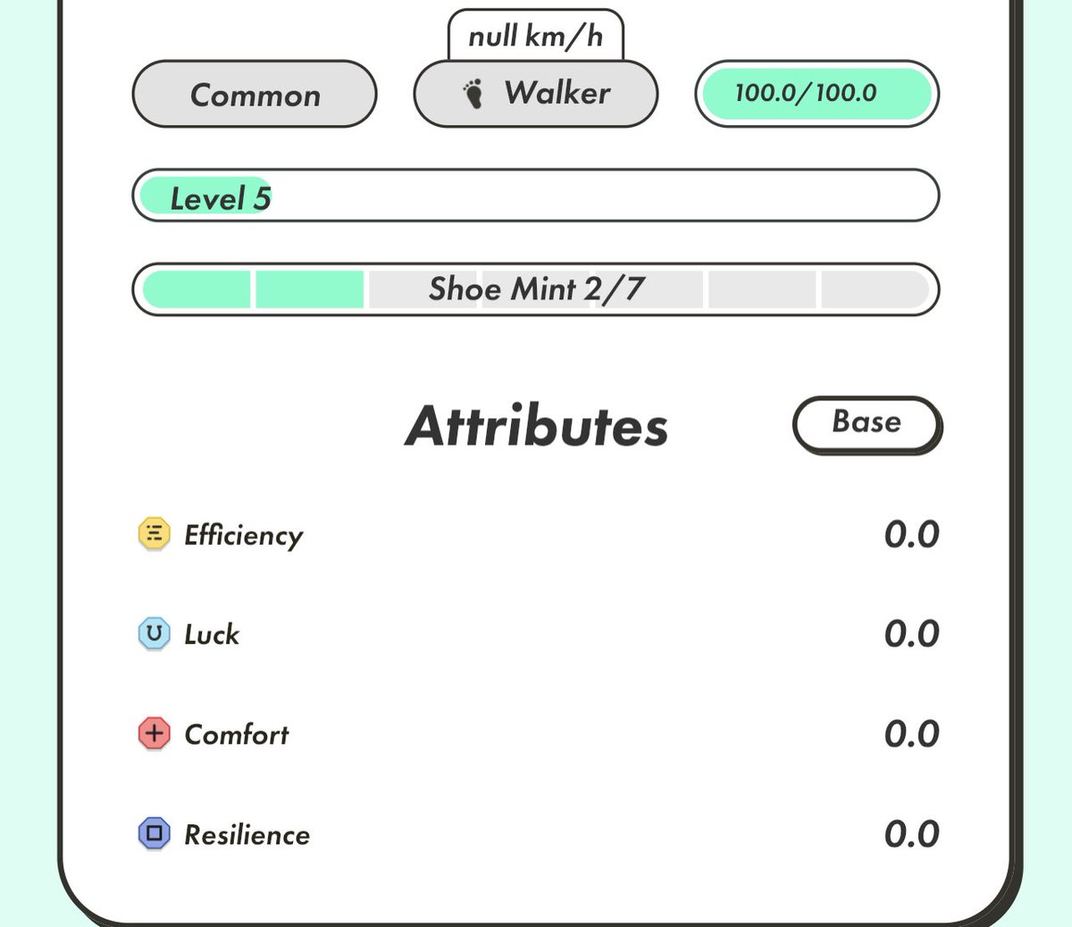 Matacryptozone's tweet photo. Bonjour, j’essaye de m’acheter ma première chaussure STEPN mais je comprend pas à quoi correspond les chaussures qui ont ce genre de statistiques pourriez vous m’aider s’il vous plaît ? https://t.co/i2AJfdHDhX