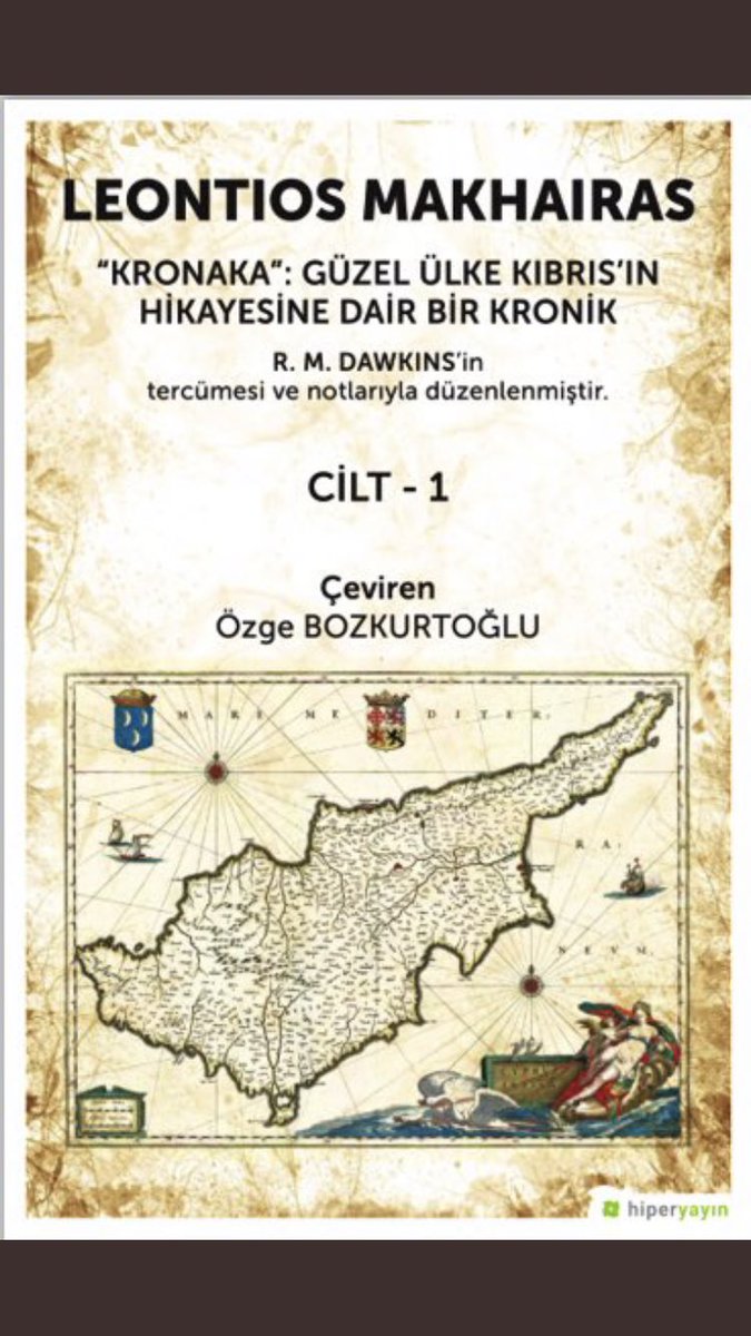 Çok uzun zamandır yayınlanmasını beklediğim çevirim, Leontios Makhairas’ın Lusignan dönemi Kıbrıs tarihini anlattığı kroniği sonunda Türkçede. Çok kişinin istifade edeceğini düşünüyorum. Faydalı olması dileğiyle. Her türlü düzeltme, eleştiri, öneri tavsiyesi kabulümdür.