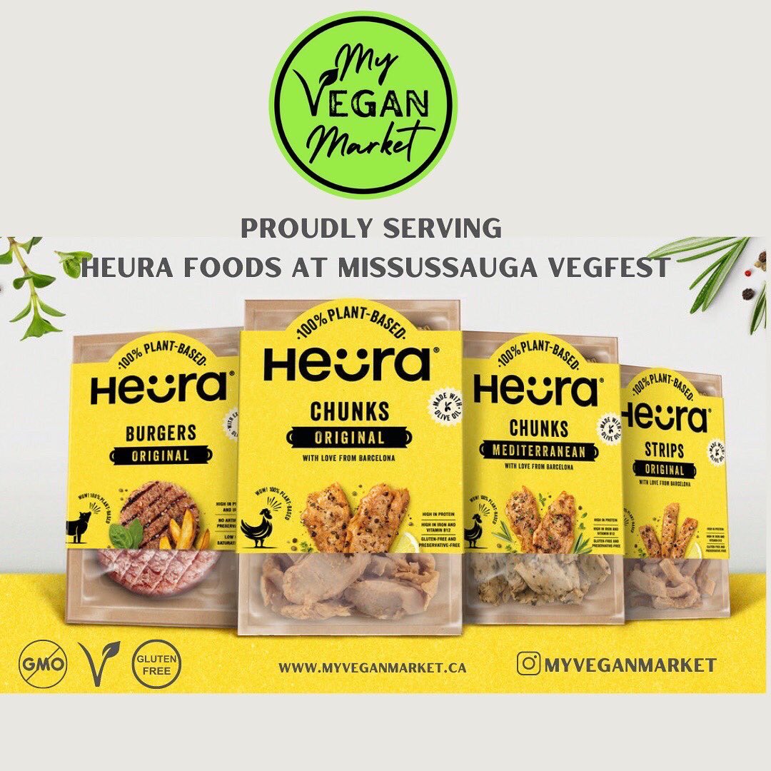 MVegFest's tweet photo. Our vendor #MyVeganMarket is Canada's exclusive importer + distributor of @HeuraFoods #plantbased alternatives. #HeuraFoods mission is to minimize our impact on the planet by making the healthiest most delicious meat alternatives. #MVF2022
#goodrebel #portcredit #mississauga https://t.co/O8SQwL21eX