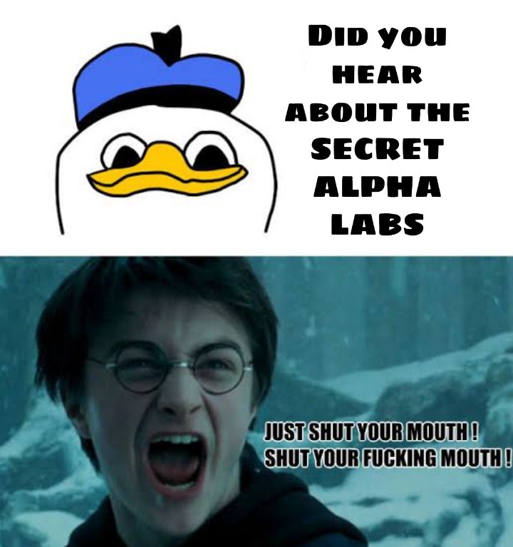 rickdasarcastic's tweet photo. @SecretAlphaLabs #shh https://t.co/bkBdYKex0a
