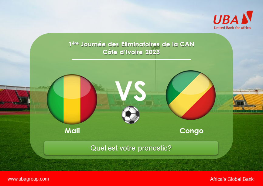 UBACongo's tweet photo. 🔥Etes-vous prêt pour le match de ce soir?🔥
Les #DiablesRouges du Congo entrent en scène pour la 1re journée des Éliminatoires de la Coupe d'Afrique des Nations Côte d'Ivoire 2023 face aux #Aigles du Mali à partir de 20H.
Quels sont vos pronostics?
#AllezLesDiablesRouges https://t.co/yral8bih24