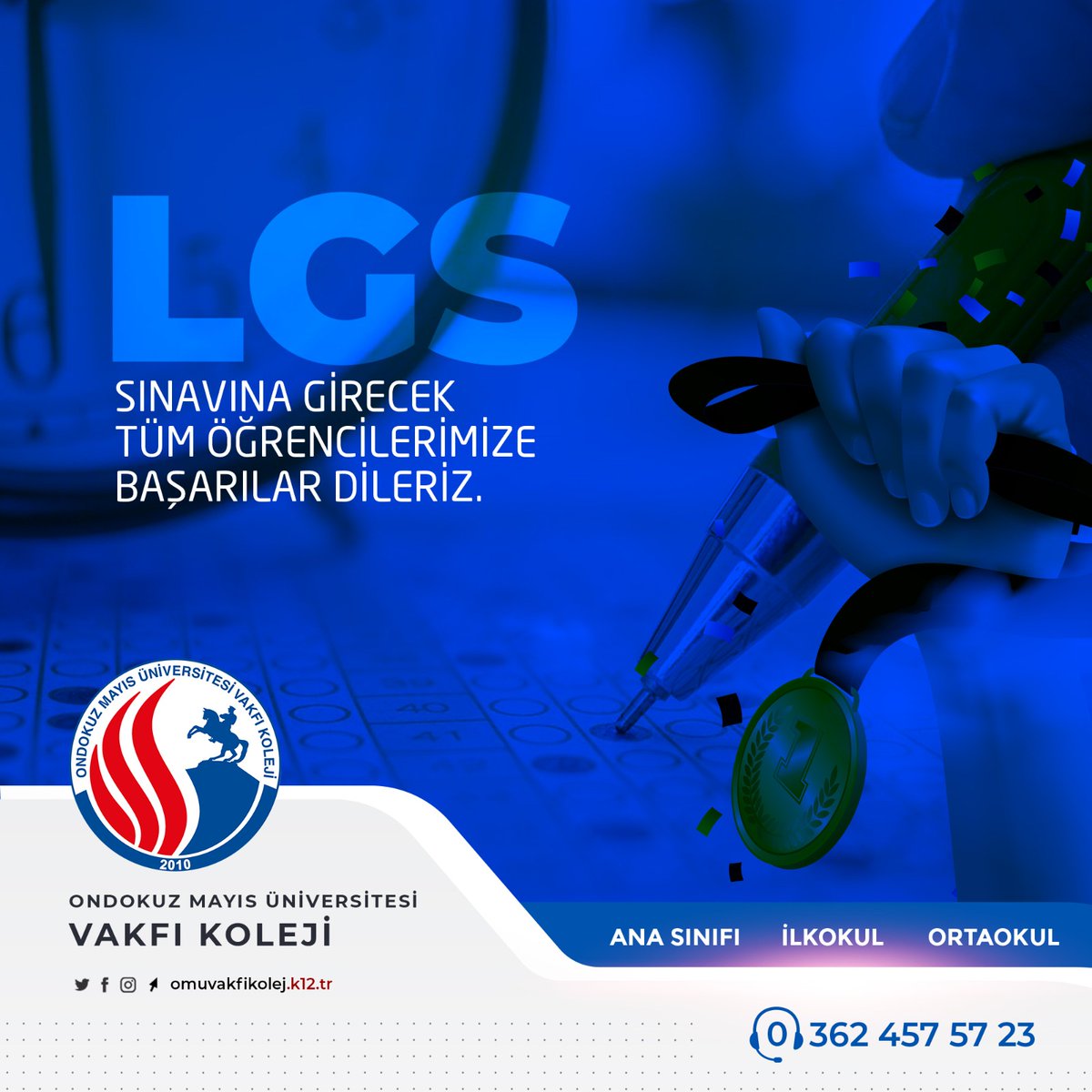 #LGS2022 Tüm öğrencilere başarılar dileriz...