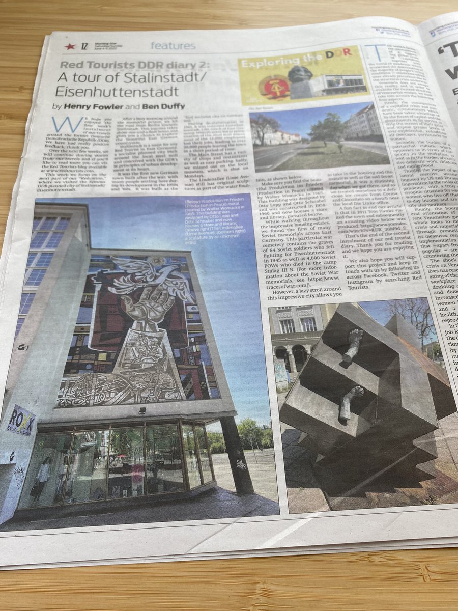 RedTourists's tweet photo. 📔#RedTourists #DDR diary 2 exclusively in this weekend’s @M_Star_Online

📰Available at all good newsagents

#redtourism #gdr #eastgermany #Germany #germanytourism #germanytravel #redtourism https://t.co/mBxuAza7c7
