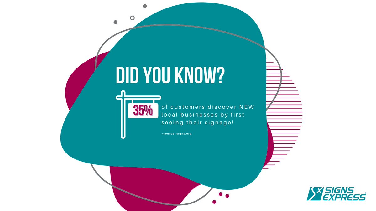 Did you know?

3️⃣5️⃣% of customers discover new local businesses by first seeing their signage

Source: signs.org

#BusinessGraphics #BusinessSignage #MacclesfieldBusiness #ShopLocal #BuyLocal