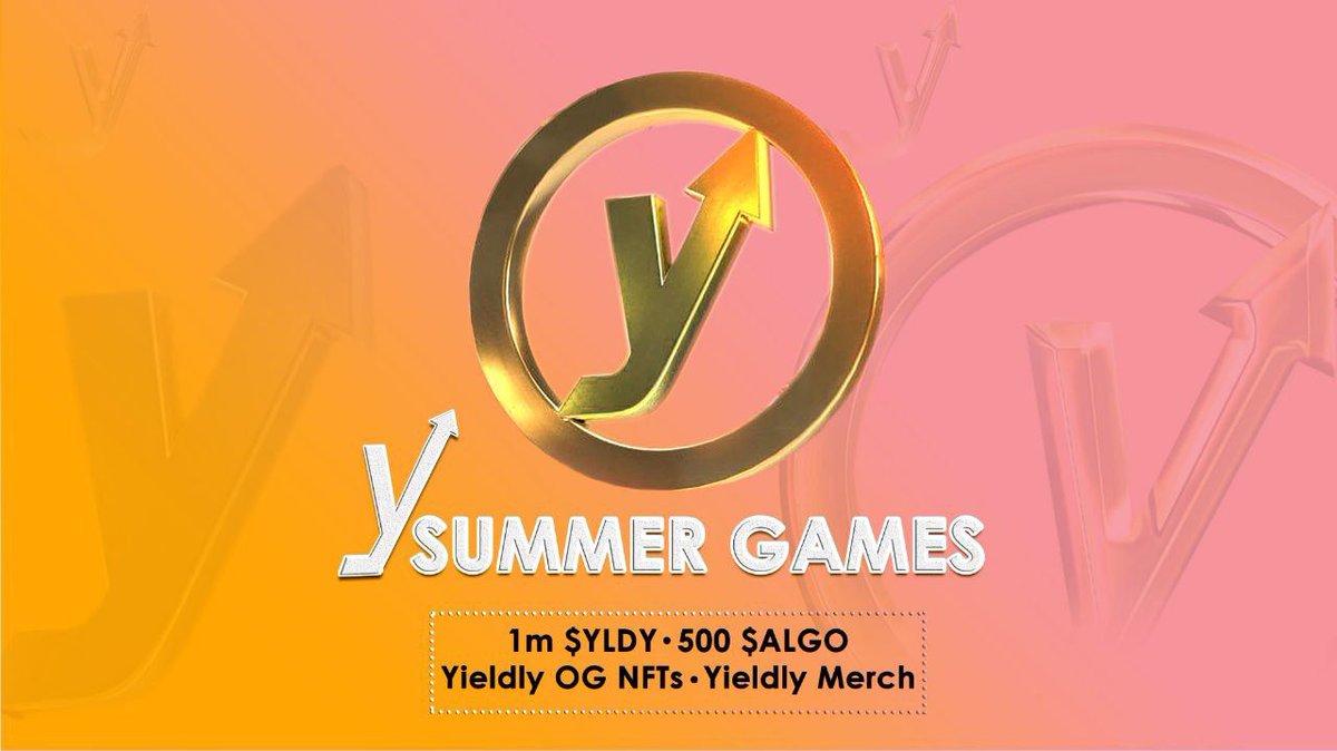 YieldlyFinance's tweet photo. Starting on 6th June, our ySummer games are going live across our socials.
With a prize pool of 1m $YLDY plus Algo, merch and more. You don't want to miss this! π₯
#ySummer #YieldlyGames
https://t.co/rxEsN6ZWLv https://t.co/XAs4RDgEyq
