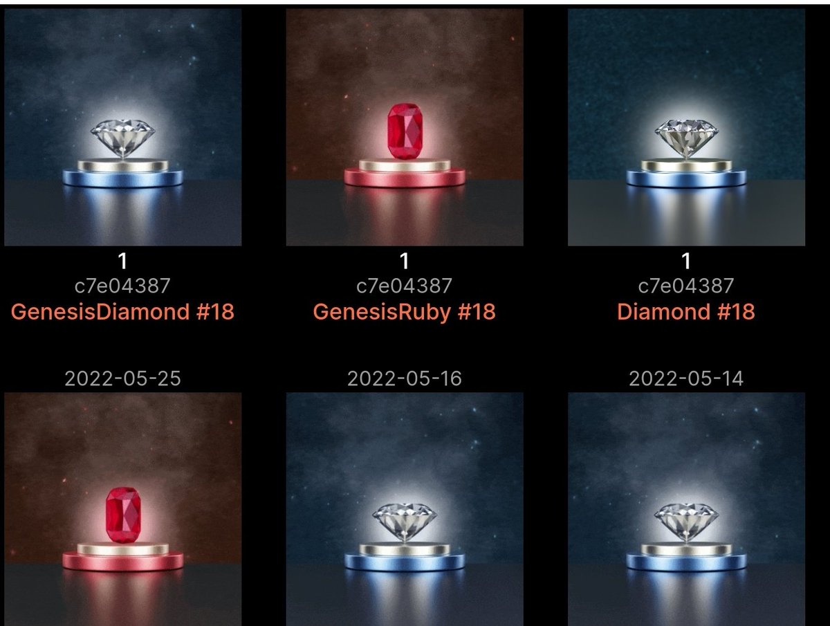 We have been upgrading our Emeralds to Diamonds and Ruby's. Approximately 500 have been upgraded. NONE are listed on secondary. The strongest hands are in <a href="/EmeraldNftDao/">EmeraldDAO</a>