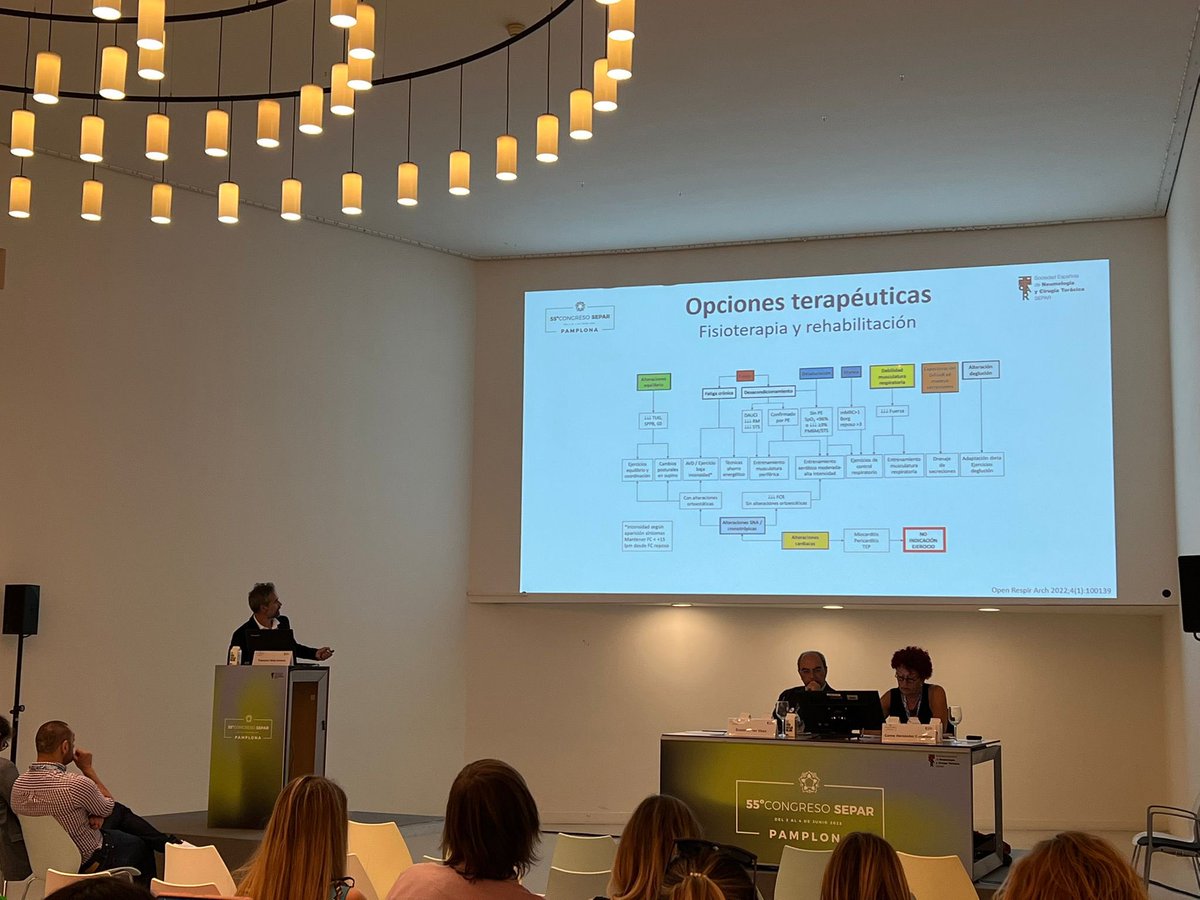 #FranciscoSanz expone q una de las principales opciones terapéuticas en #CovidPersistente es la #FisioterapiraRespiratoria <a href="/SeparRespira/">SeparRespira</a> #55CongresoSEPAR #SEPAResmás
#SEPARpacientes