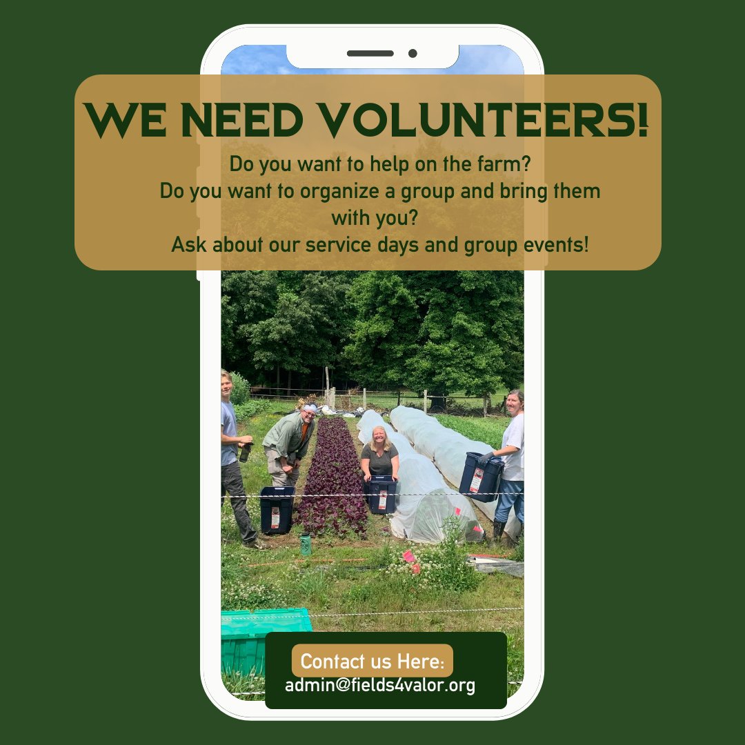 fields4valor's tweet image. Today is the DAY!!! Farm Share deliveries 
begin TODAY! We still have opportunities to volunteer, either on the farm or driving shares out to families in weeks to come! Contact us for more information: admin@fields4valor.org. 
#vetsgrowgood #fields4valorfarms #fields4valor