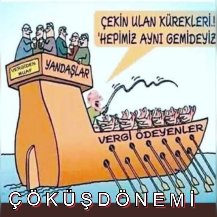 'Ekmek herkese yetecekti aslında.
Tarlaya karga  dadandı,
Ambara fare,
Fırına hırsız, Memlekete harami..'
O yüzden de...

Ç Ö K Ü Ş D Ö N E M İ#burasıçokönemli