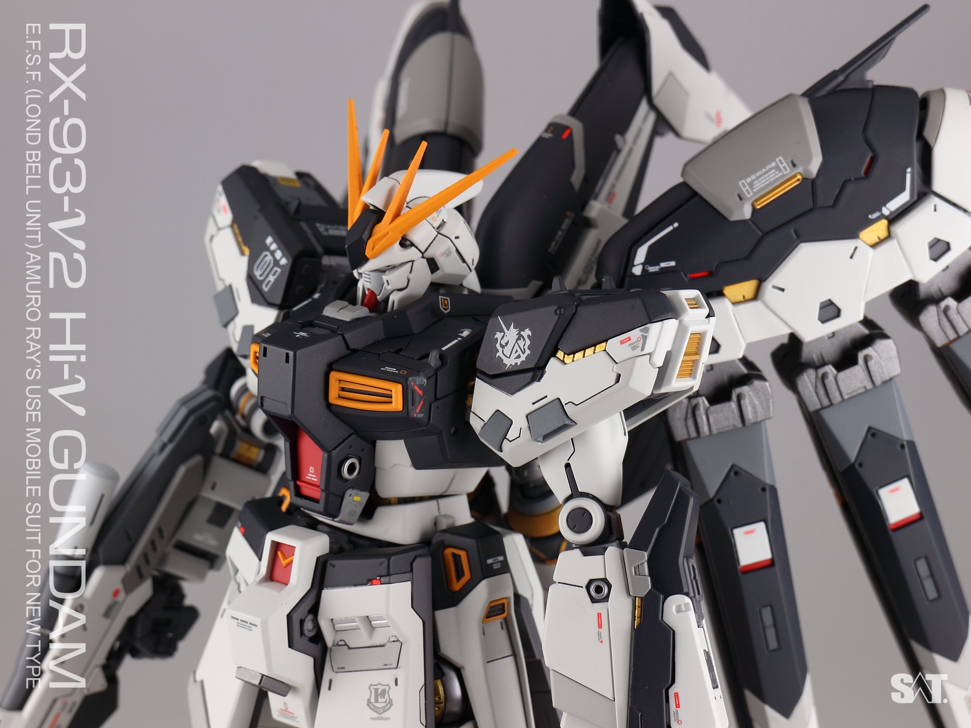 Sat Hi N ガンダム完成 白黒nガンダムカラーで塗りました Rgハイニューガンダム ガンプラ T Co T3u1rg8a5v Twitter