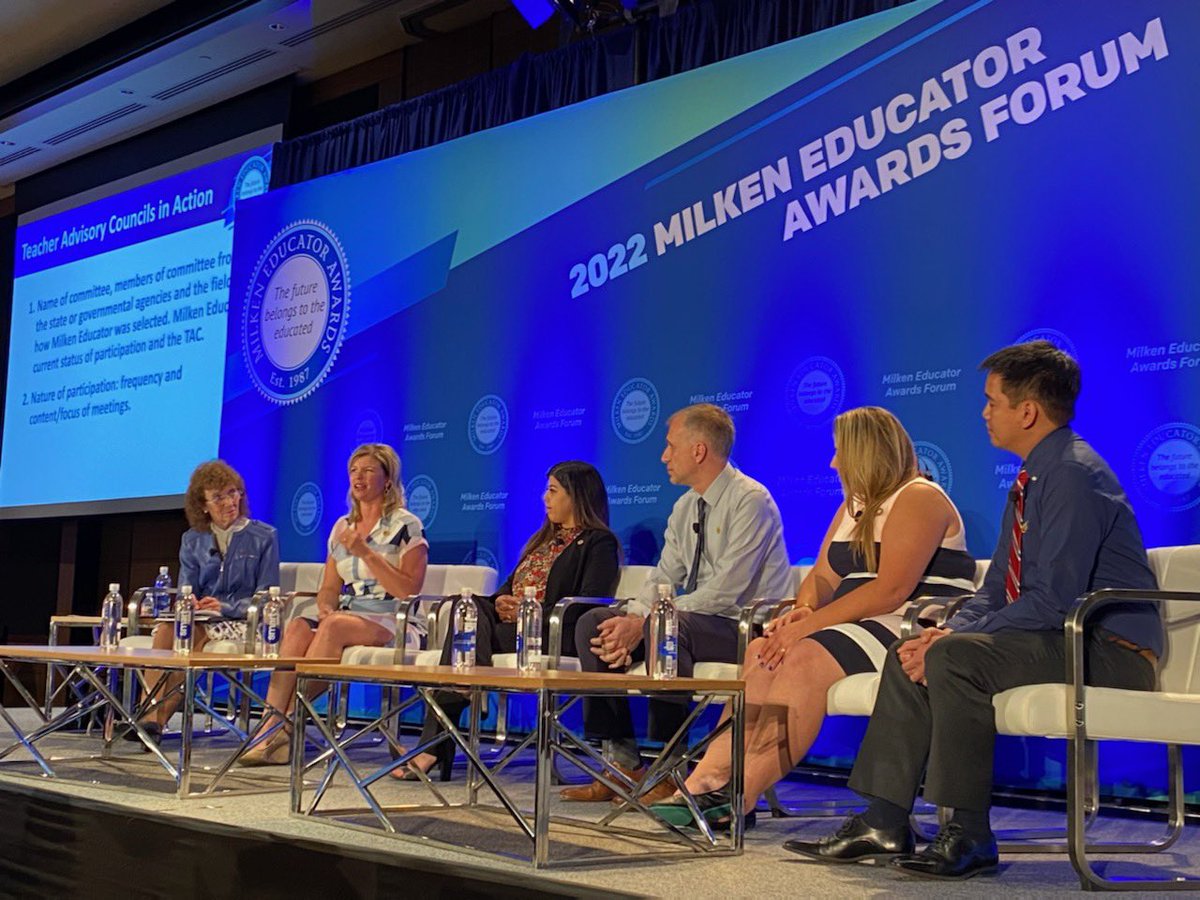 What an honor to share the stage with such incredible educators and leaders. #Milken <a href="/Milken_jfoley/">Jane Foley</a> <a href="/JaydaPugliese/">Jayda Pugliese</a> @MrsReadout <a href="/ben_nguyenever/">Ben H. Nguyen</a>
