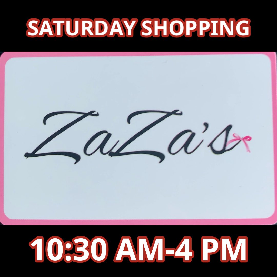 ShopZaZas's tweet photo. Happy Saturday! 
Stop in and see us today! 
We have so many cute summer styles! https://t.co/COwna1kmpC