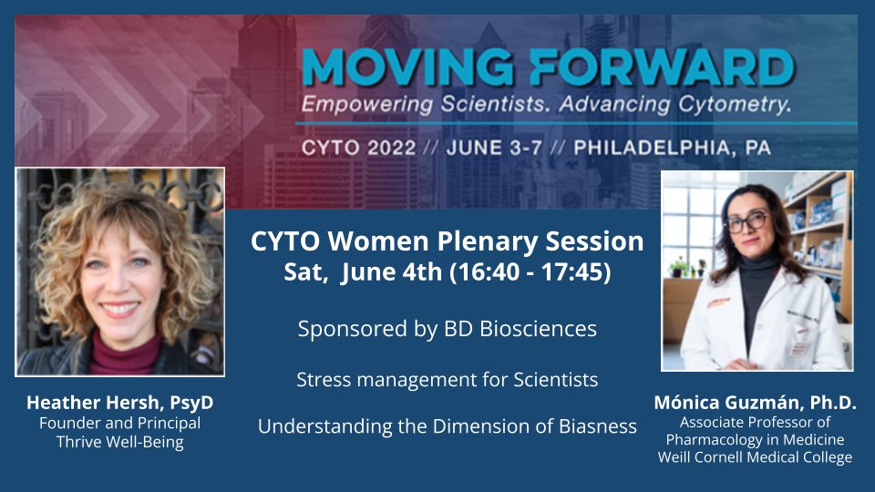 Please join us today for our CYTO Women Plenary at #CYTO2022!  <a href="/ISAC_CYTO/">ISAC</a> <a href="/CYTOwomen/">ISAC CYTO Women</a> #BreakTheBias