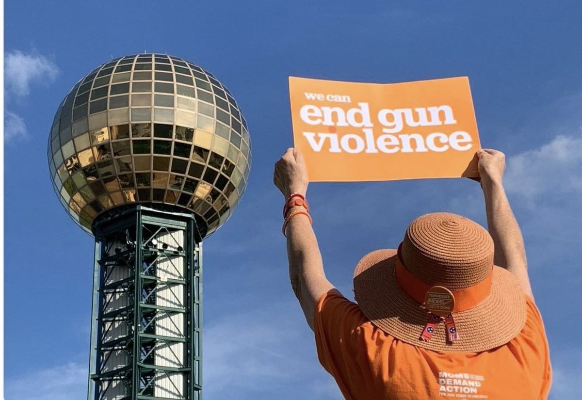 In Knoxville we know Guns Are Not Pro-Life. Guns Are Pro-Death. Last year TN loosened it’s gun regulations. Nonsense! The Constitution is clear— muskets are allowed within a well-regulated militia, not weapons of war at the grocery store! Text ACT to 644-33. <a href="/MomsDemand/">Moms Demand Action</a>.
