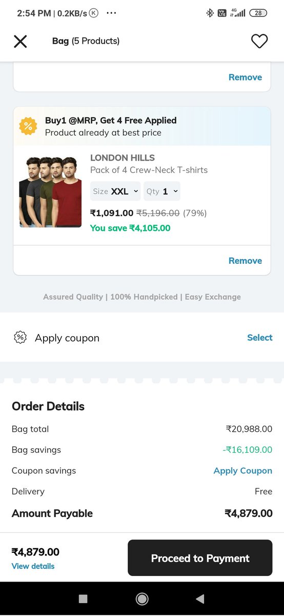 Juned4creation's tweet photo. @AJIOLife why u put the add when it did not execute I had placed order but coupon is not working and coustomer care also not supporting u can see screen shorts why are you making fool to people https://t.co/lkkGpK50Ng