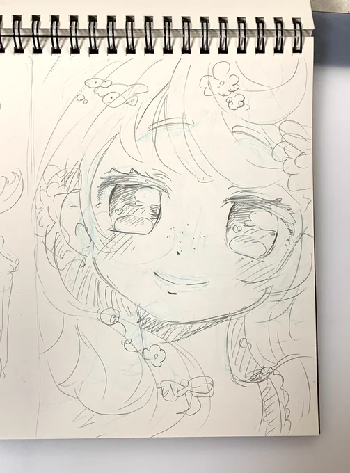 落書き。そばかすの女の子🌸 