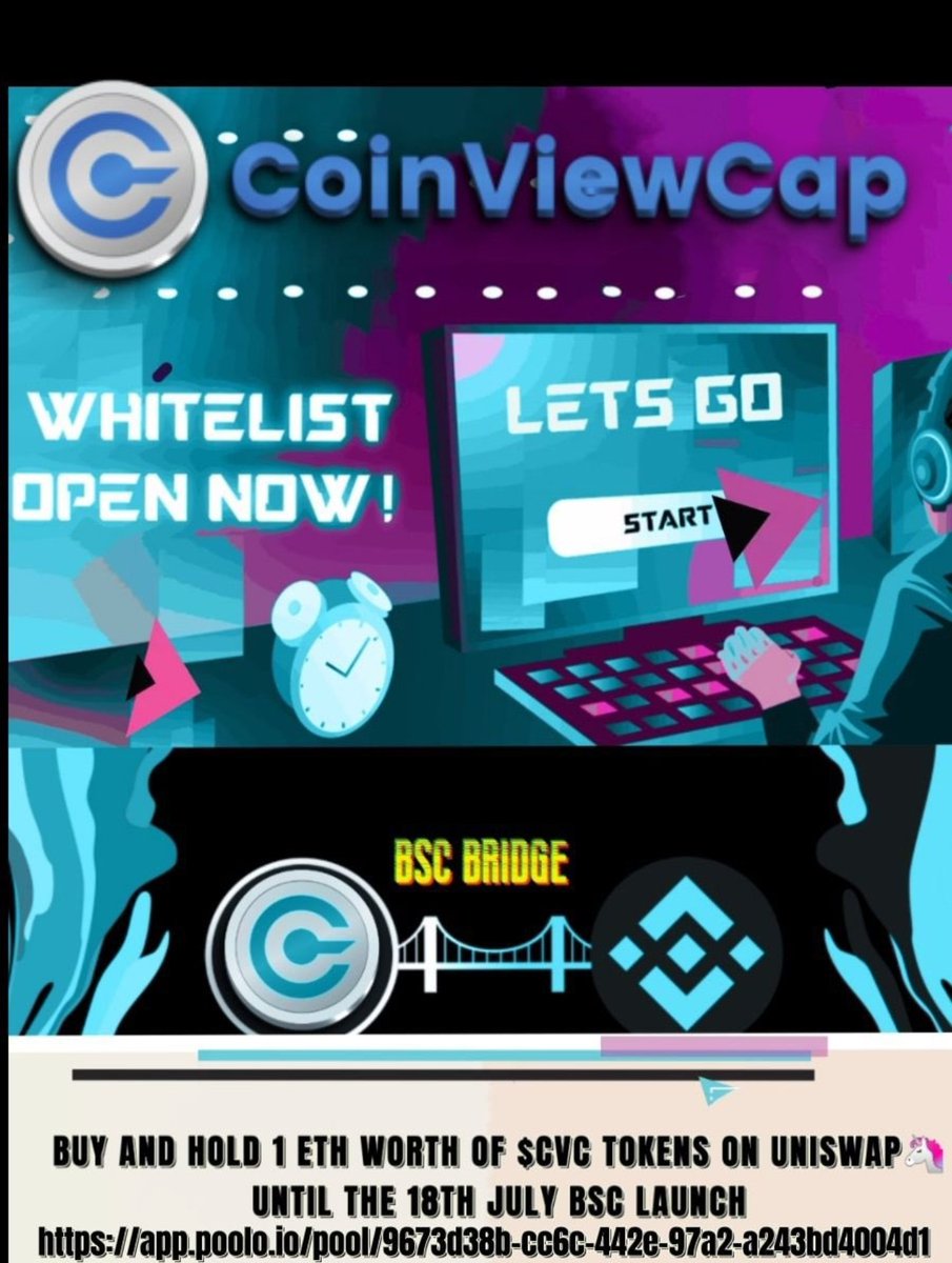 CryptoDonut666's tweet photo. 👀👀#CoinViewCap HAS SO MUCH TO COME IN THE NEXT WEEKS. WHITELIST FOR THE BSC BRIDGE IS NOW OPEN.  NEW V2 WEBSITE IS OVER 40 % COMPLETE.
STAKING AND METAVERSE IS IN THE NEAR FUTURE. DONT MISS OUT.👀👀 @CoinViewCap @BleevesCrypto @TheSandstormYT @cryptojourneyrs @TXtornado84 https://t.co/64AOCdSyA1