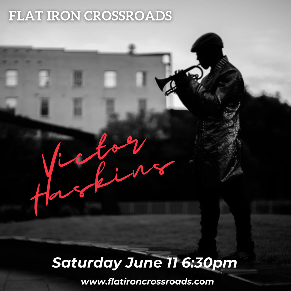 Join us for Victor Haskins on June 11th as he performs and discusses his creative original fusion of African, Brazilian, Latin, funk, blues, rock music, and more.  Tickets at flatironcrossroads.com.