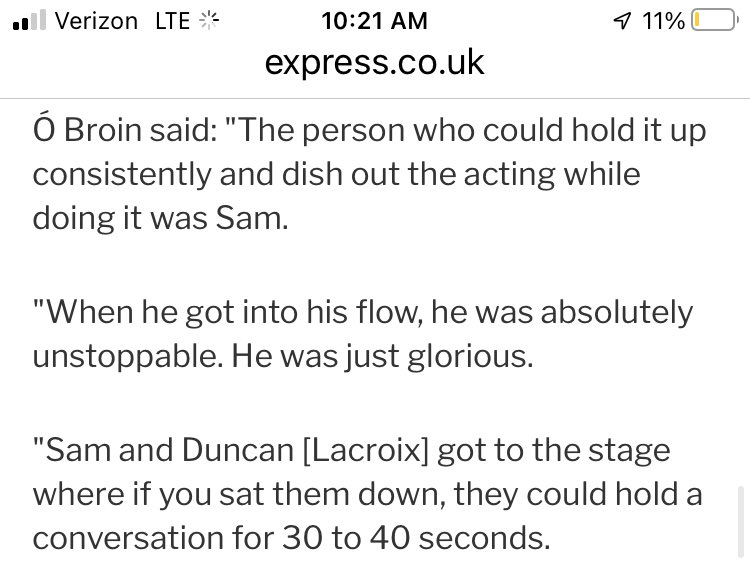 So impressive: ⁦<a href="/SamHeughan/">Sam Heughan</a>⁩