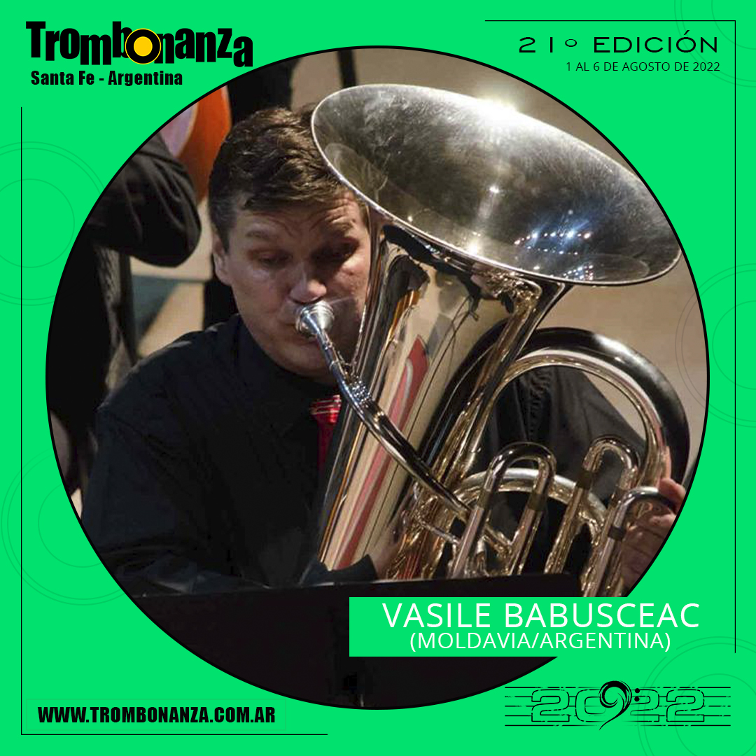 Como siempre tendremos a Vasile Babusceac en la Tuba !
Qué alegría contar con semejante Profesor !
Abrazote Vasile !!!
.
.
.
#lowbrassfamily🎵🎶🎵🎶🎵🎶🎵 
#trombonanza2022 
#capitaldeltrombón 
#santafe 
#argentina 
#trombones 
#tuba 
#eufonio