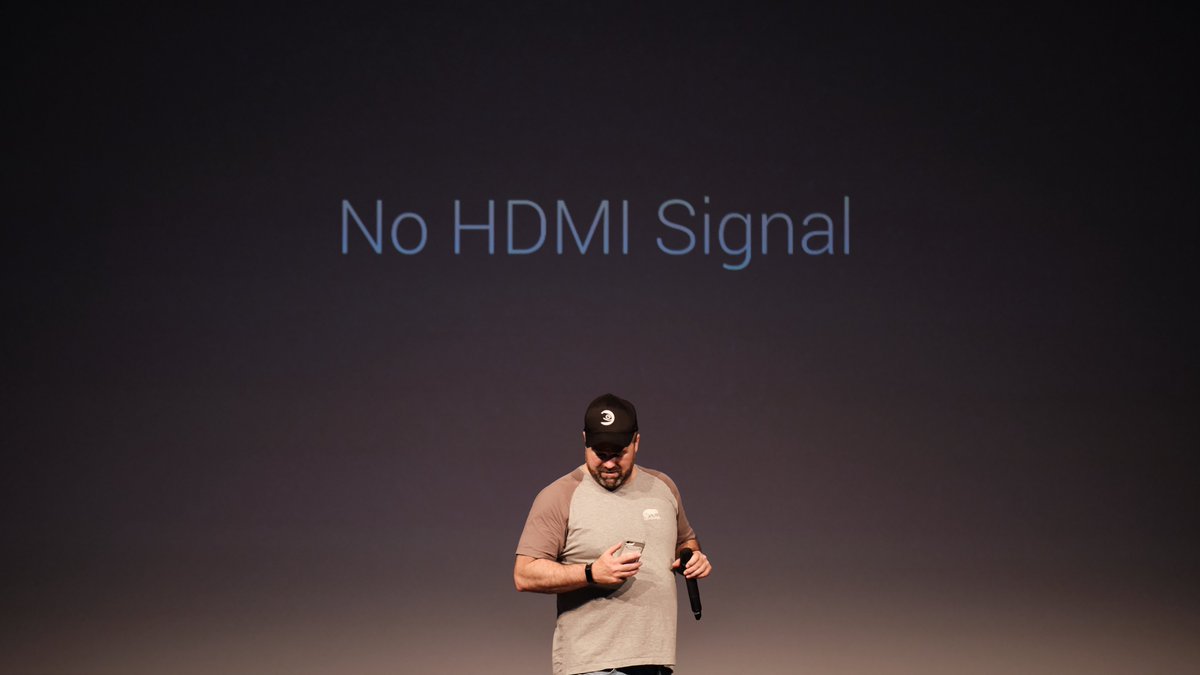 sysrich's tweet photo. The one thing @openSUSE Conference 2022 has convinced me more than anything else

"No HDMI Signal" would be an awesome band name

Photo featuring the great @douglasdemaio without which the awesome event couldn't have happened https://t.co/5aIZojbEi1