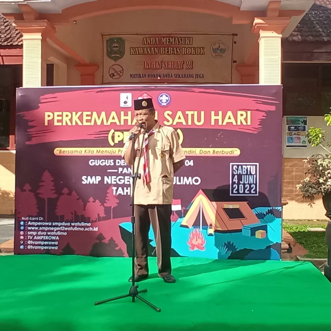 tvamperowa's tweet photo. [04/06/2022] Perkemahan Satu Hari (PERSARI) Gugus Depan 10.103 - 10.104 Pangkalan SMPN 2 Watulimo.

#persari
#smpn2watulimo
#amperowa https://t.co/FURmzBLCt0