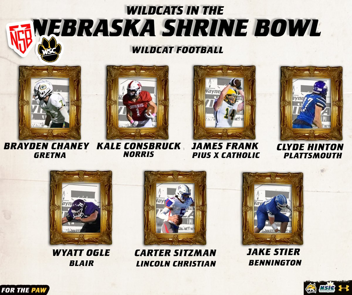 Good luck tonight to all of our Cats in the Nebraska Shrine Bowl! 👀🐯🏈

#Good2Great x #ForThePaw